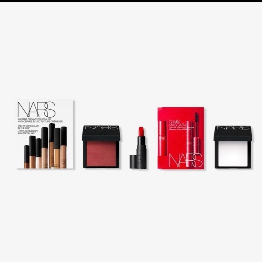 Nars Makeup 5 piece set powder blush lipstick mascara concealer